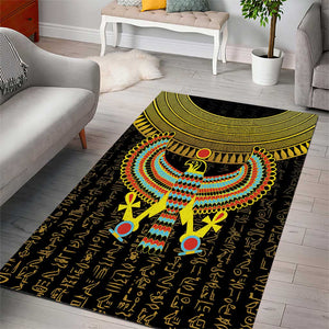 Ancient Egyptian Area Rug Symbol of Horus The Falcon God