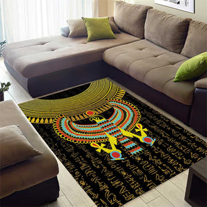 Ancient Egyptian Area Rug Symbol of Horus The Falcon God