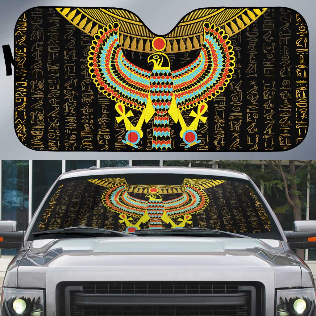 Ancient Egyptian Auto Sun Shade Symbol of Horus The Falcon God