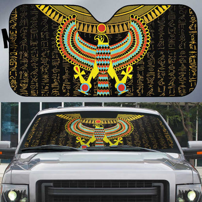 Ancient Egyptian Auto Sun Shade Symbol of Horus The Falcon God
