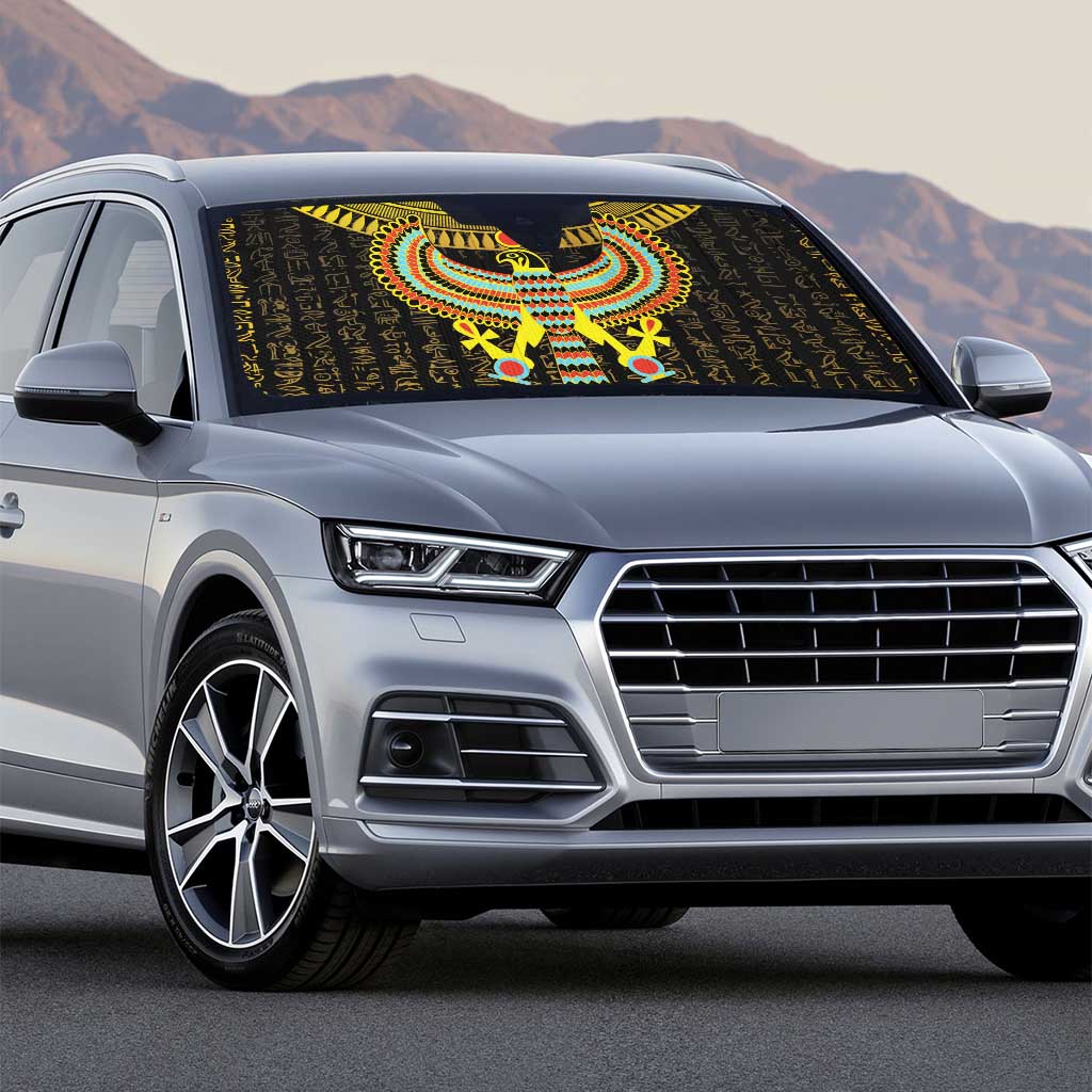 Ancient Egyptian Auto Sun Shade Symbol of Horus The Falcon God