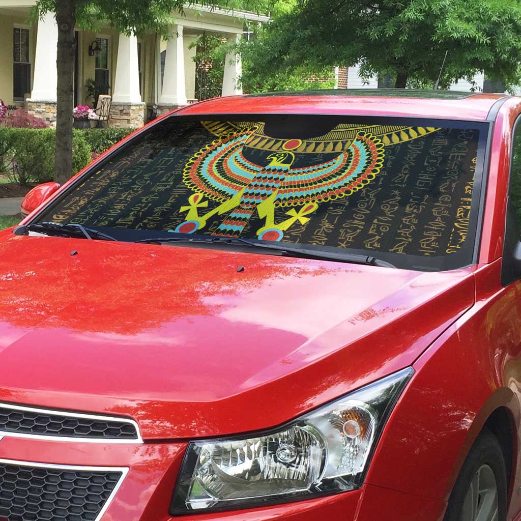 Ancient Egyptian Auto Sun Shade Symbol of Horus The Falcon God