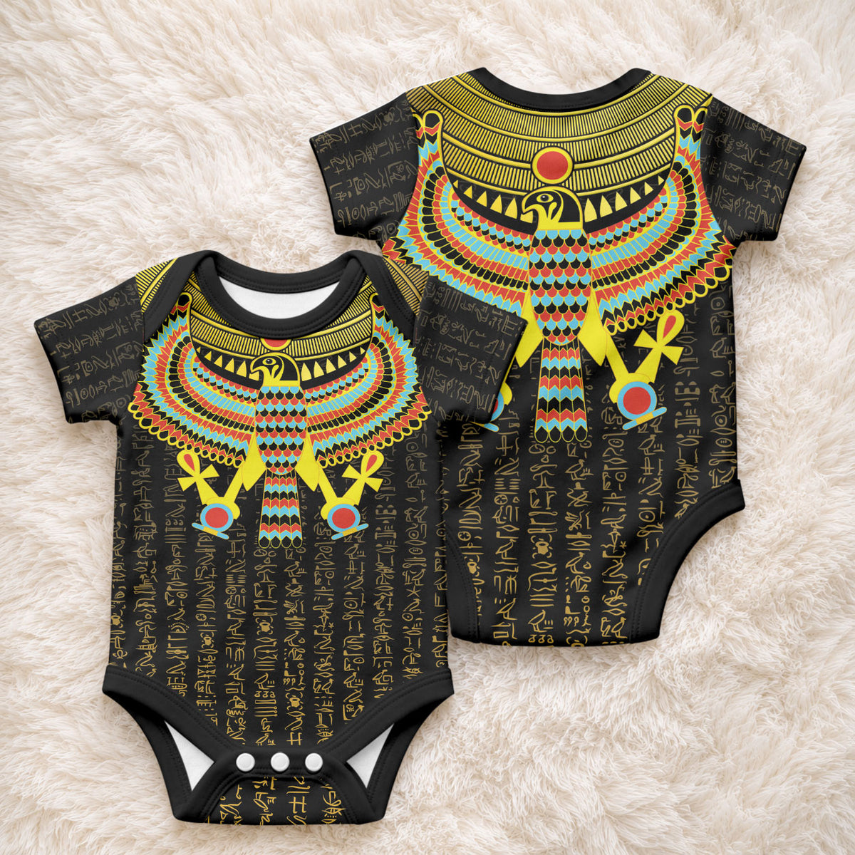 Ancient Egyptian Baby Onesie Symbol of Horus The Falcon God