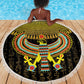 Ancient Egyptian Beach Blanket Symbol of Horus The Falcon God