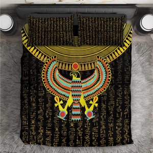 Ancient Egyptian Bedding Set Symbol of Horus The Falcon God