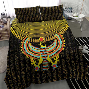 Ancient Egyptian Bedding Set Symbol of Horus The Falcon God