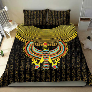 Ancient Egyptian Bedding Set Symbol of Horus The Falcon God