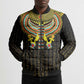 Ancient Egyptian Bomber Puffer Jacket Symbol of Horus The Falcon God