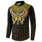 Ancient Egyptian Button Sweatshirt Symbol of Horus The Falcon God