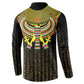 Ancient Egyptian Button Sweatshirt Symbol of Horus The Falcon God