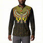 Ancient Egyptian Button Sweatshirt Symbol of Horus The Falcon God