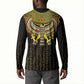 Ancient Egyptian Button Sweatshirt Symbol of Horus The Falcon God