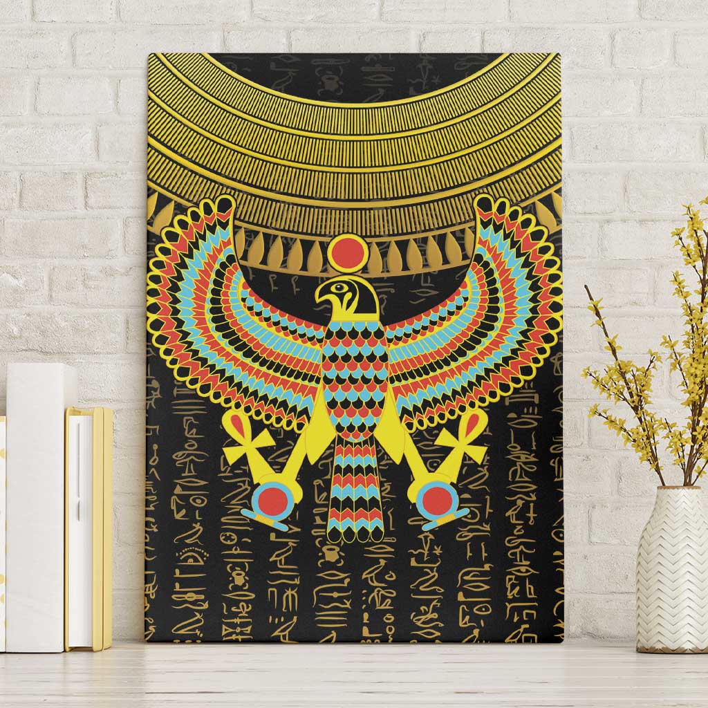 Ancient Egyptian Canvas Wall Art Symbol of Horus The Falcon God