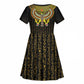 Ancient Egyptian Kid Short Sleeve Dress Symbol of Horus The Falcon God