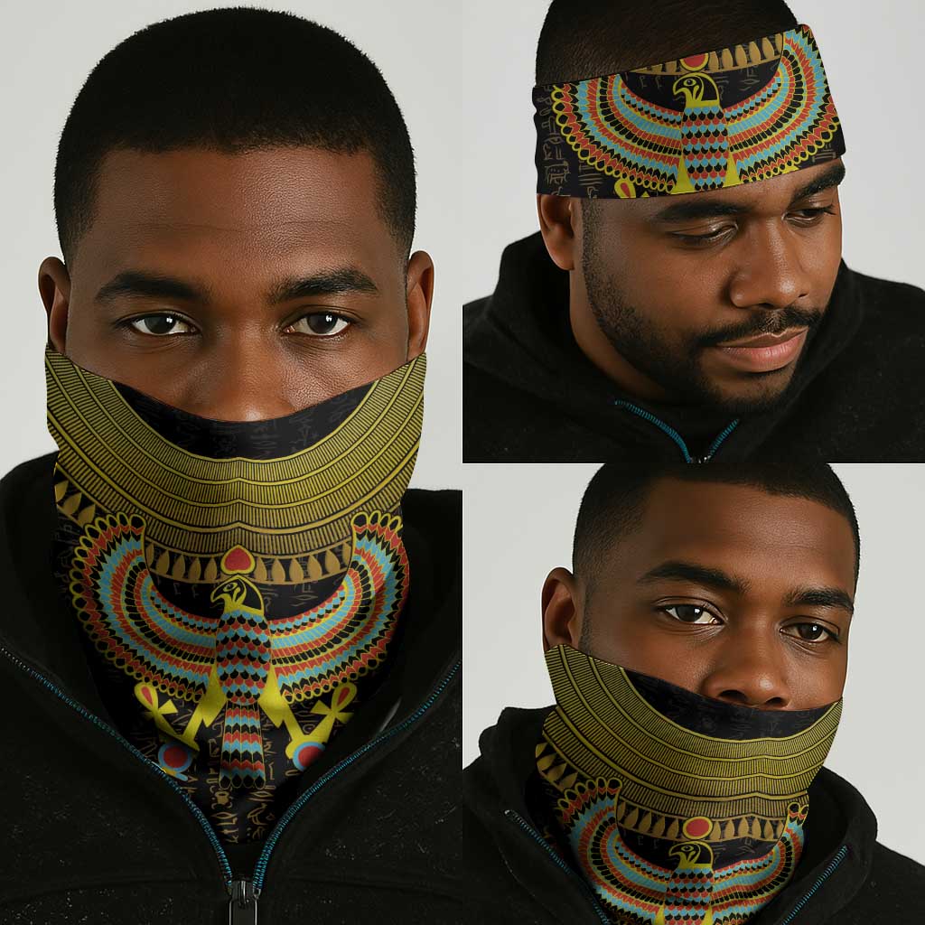 Ancient Egyptian Neck Gaiter Symbol of Horus The Falcon God LT9