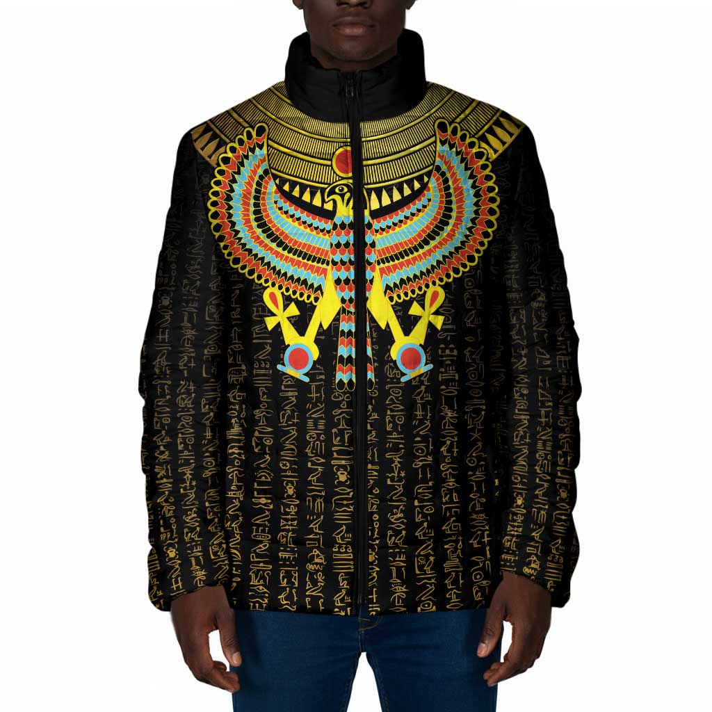 Ancient Egyptian Padded Jacket Symbol of Horus The Falcon God