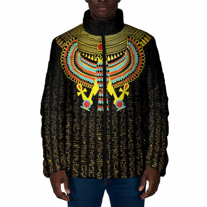 Ancient Egyptian Padded Jacket Symbol of Horus The Falcon God