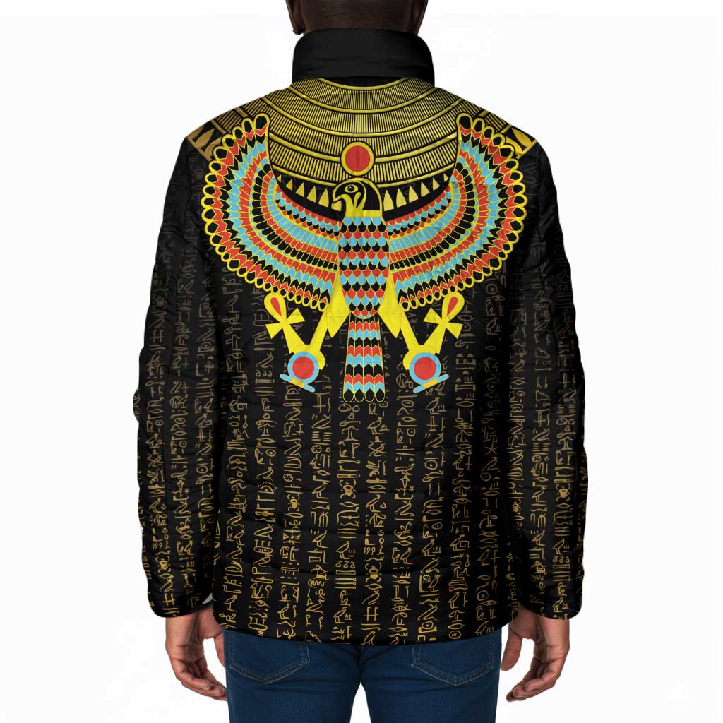 Ancient Egyptian Padded Jacket Symbol of Horus The Falcon God