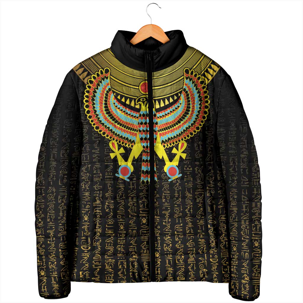 Ancient Egyptian Padded Jacket Symbol of Horus The Falcon God