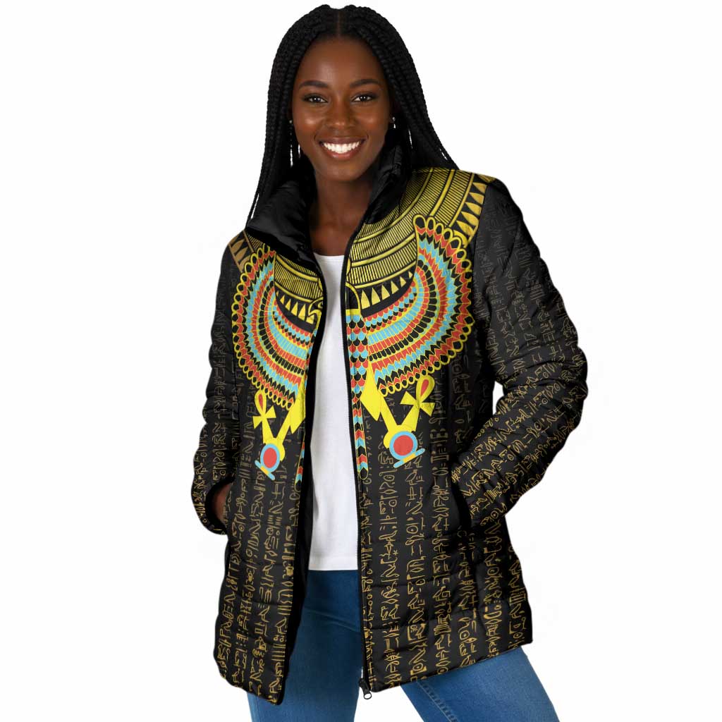 Ancient Egyptian Padded Jacket Symbol of Horus The Falcon God