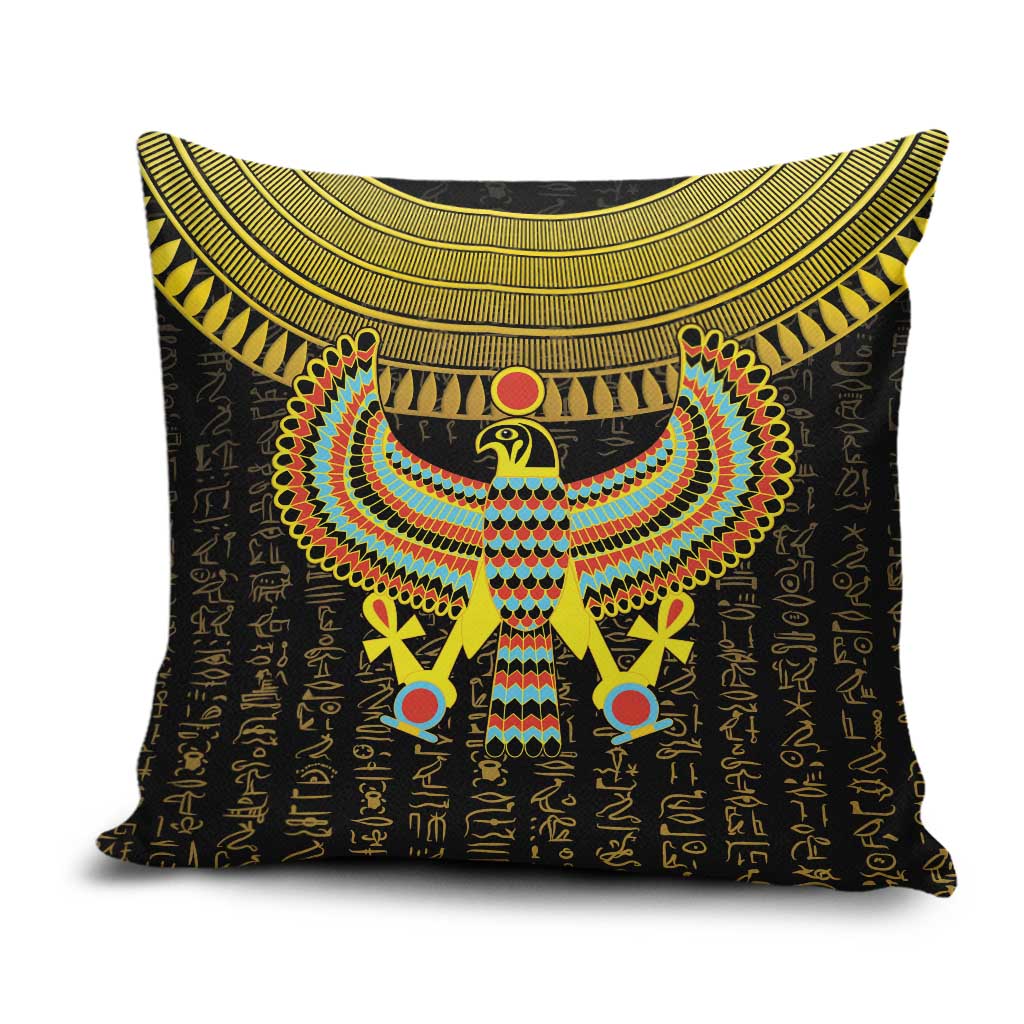Ancient Egyptian Pillow Cover Symbol of Horus The Falcon God