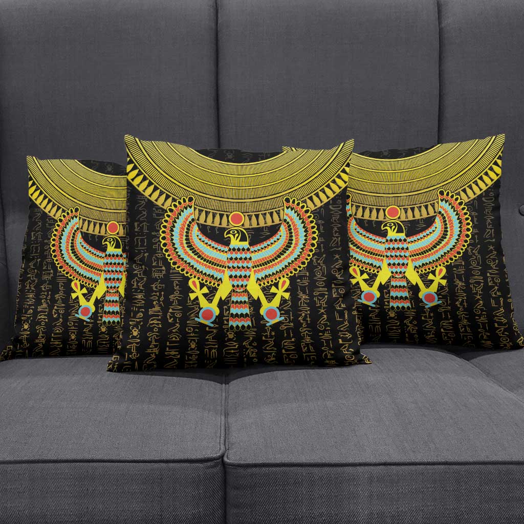 Ancient Egyptian Pillow Cover Symbol of Horus The Falcon God