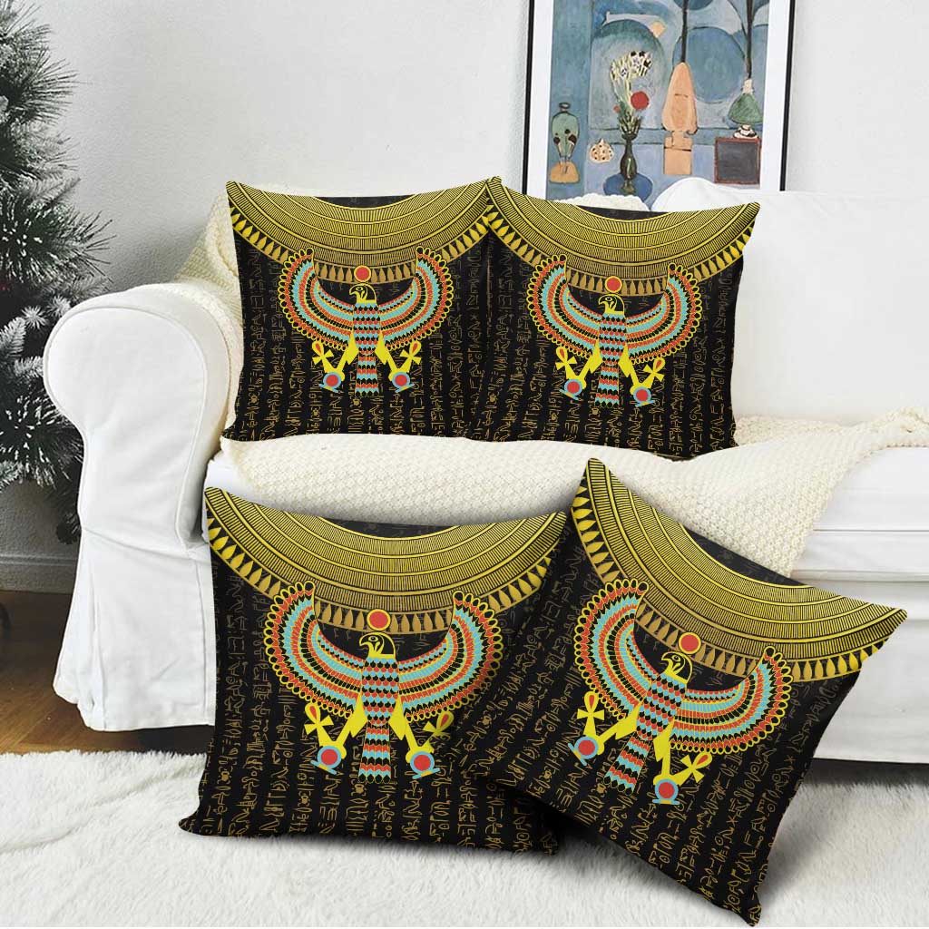 Ancient Egyptian Pillow Cover Symbol of Horus The Falcon God