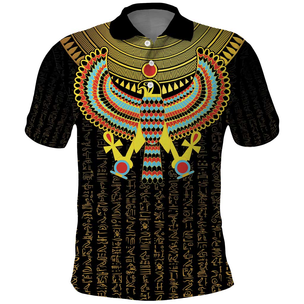 Ancient Egyptian Polo Shirt Symbol of Horus The Falcon God