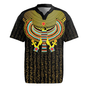 Ancient Egyptian Rugby Jersey Symbol of Horus The Falcon God