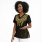 Ancient Egyptian Scrub Top Symbol of Horus The Falcon God