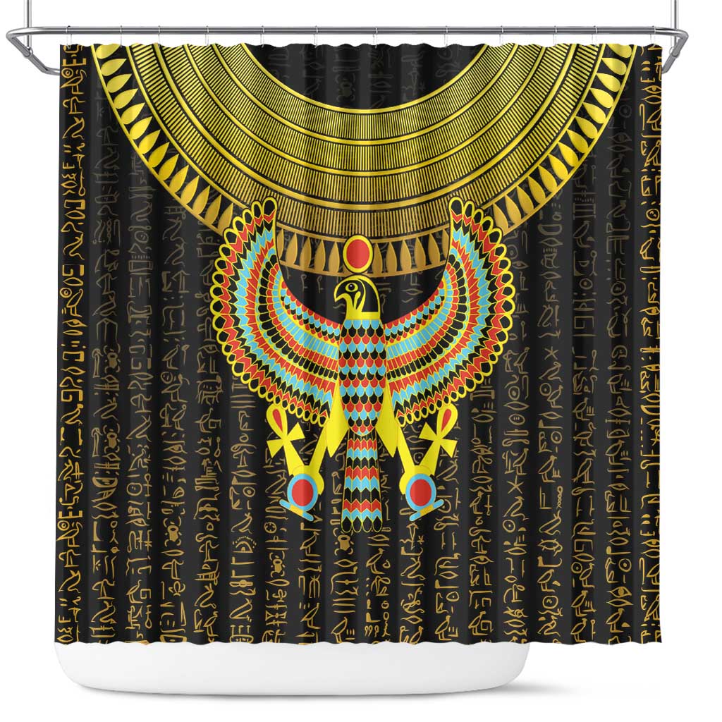 Ancient Egyptian Shower Curtain Symbol of Horus The Falcon God