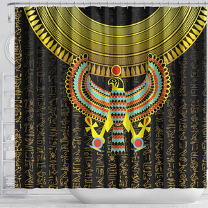 Ancient Egyptian Shower Curtain Symbol of Horus The Falcon God