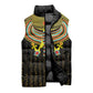 Ancient Egyptian Sleeveless Puffer Jacket Symbol of Horus The Falcon God