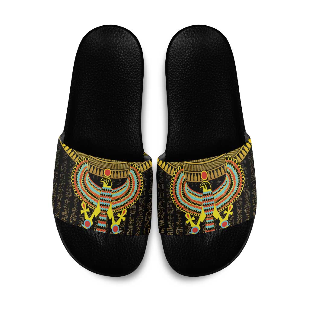 Ancient Egyptian Slide Sandals Symbol of Horus The Falcon God