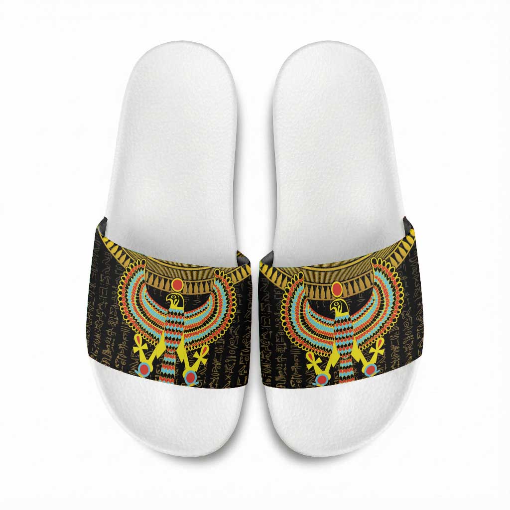 Ancient Egyptian Slide Sandals Symbol of Horus The Falcon God