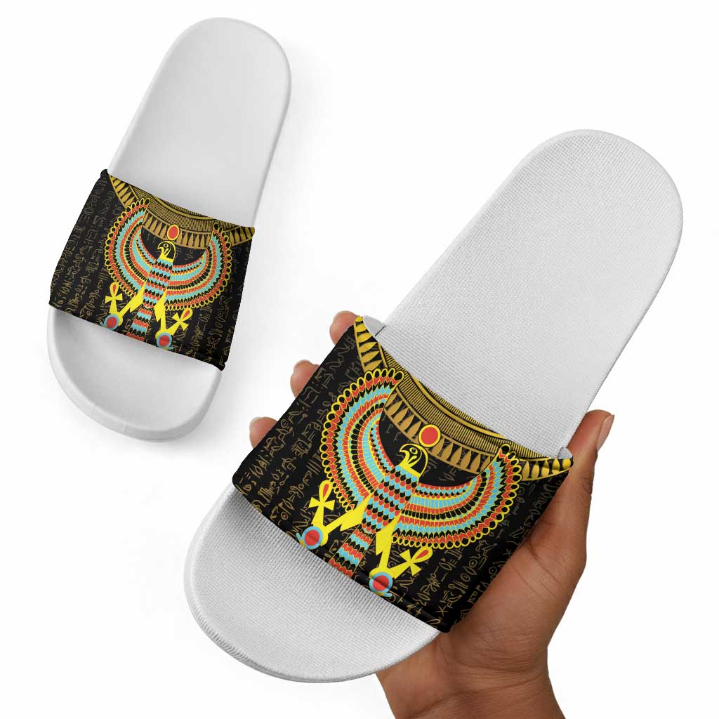 Ancient Egyptian Slide Sandals Symbol of Horus The Falcon God