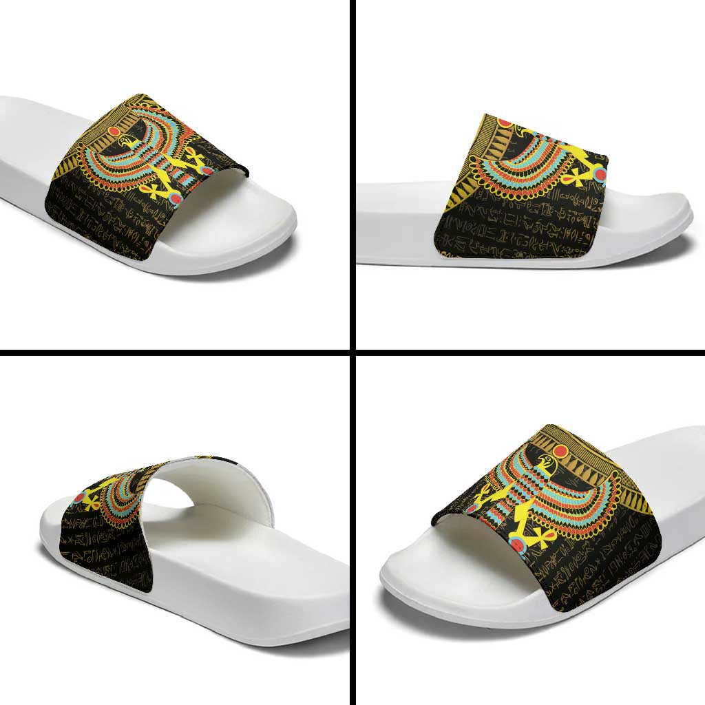 Ancient Egyptian Slide Sandals Symbol of Horus The Falcon God