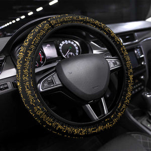 Ancient Egyptian Steering Wheel Cover Symbol of Horus The Falcon God