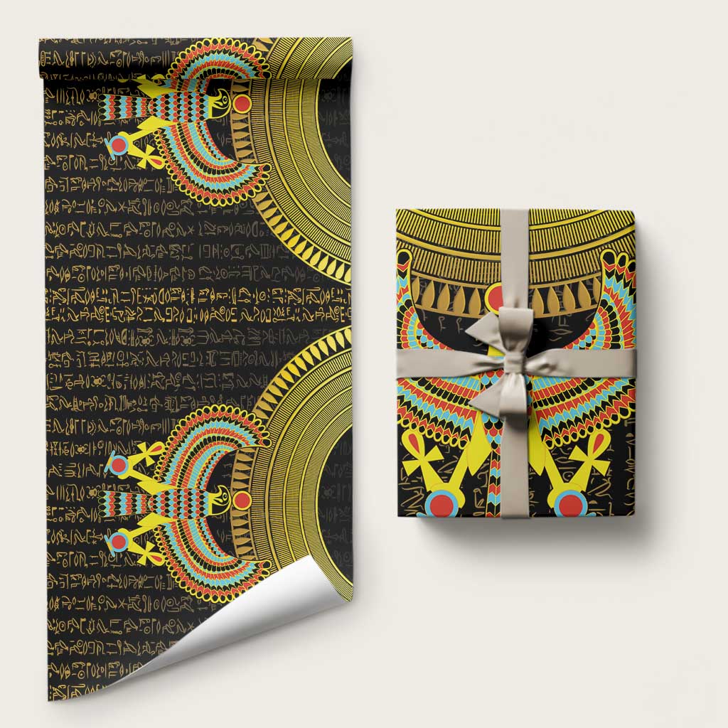 Ancient Egyptian Wrapping Paper Symbol of Horus The Falcon God - African Pride