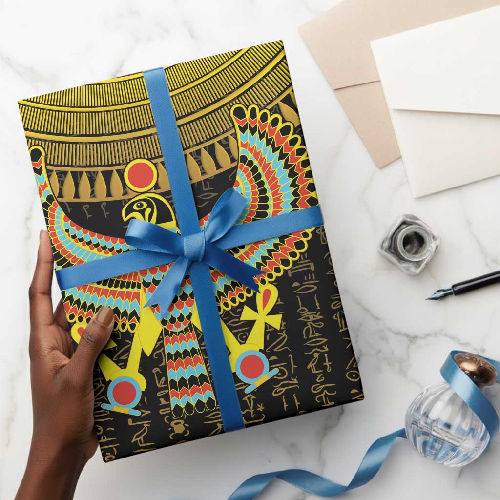 Ancient Egyptian Wrapping Paper Symbol of Horus The Falcon God - African Pride
