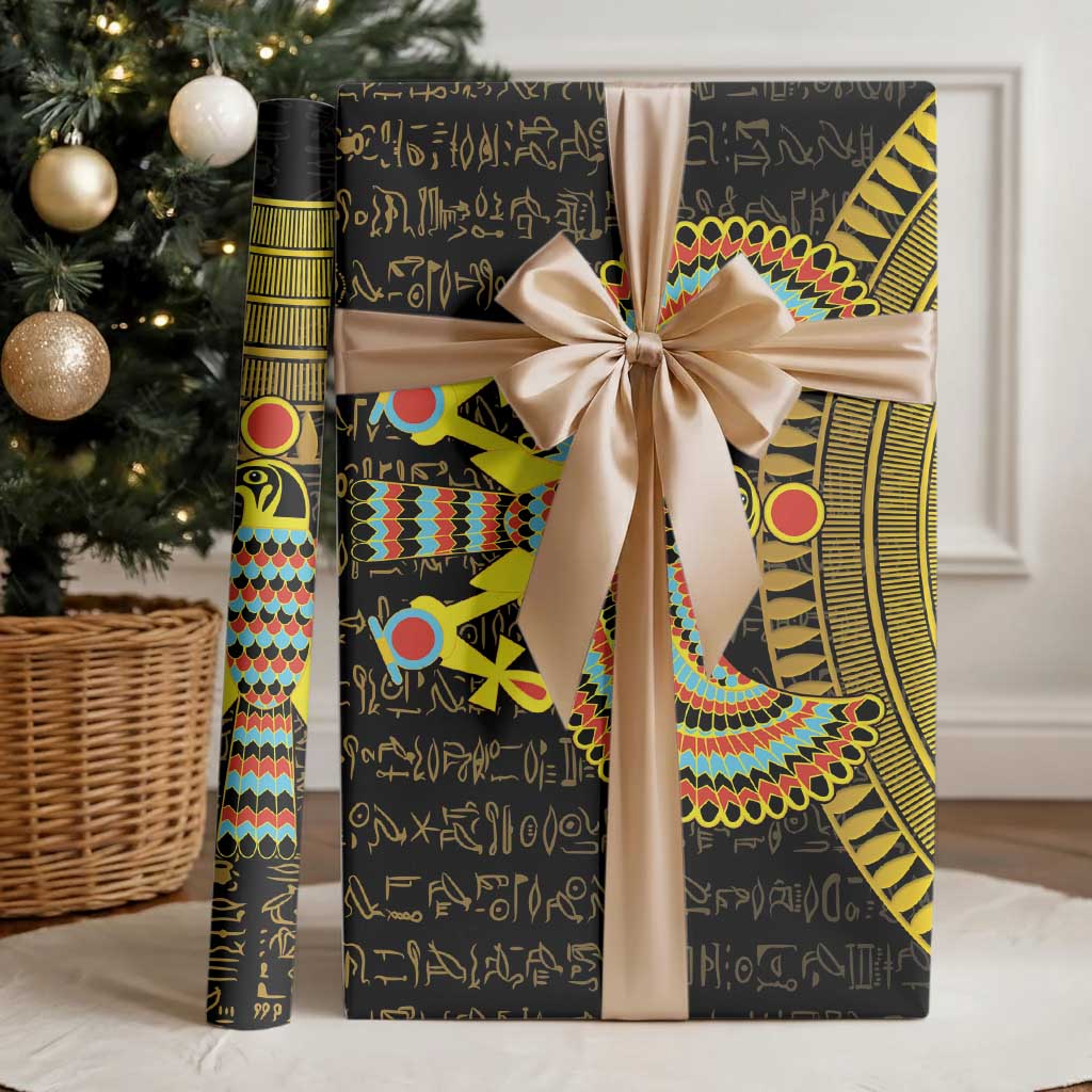 Ancient Egyptian Wrapping Paper Symbol of Horus The Falcon God - African Pride