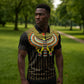 Ancient Egyptian Zipper Polo Shirt Symbol of Horus The Falcon God