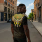 Ancient Egyptian Zipper Polo Shirt Symbol of Horus The Falcon God
