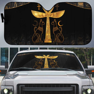 Ankh with Eye of Horus Auto Sun Shade Ancient Egypt Culture