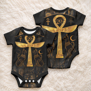 Ankh with Eye of Horus Baby Onesie Ancient Egypt Culture