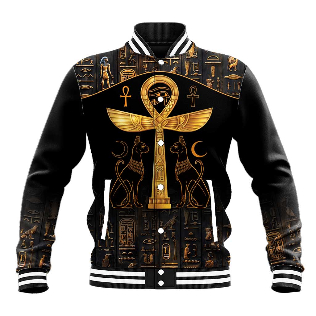 Ankh with Eye of Horus Baseball Jacket Ancient Egypt Culture LT9