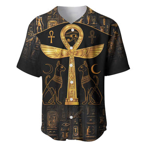 Ankh with Eye of Horus Baseball Jersey Ancient Egypt Culture