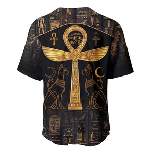 Ankh with Eye of Horus Baseball Jersey Ancient Egypt Culture