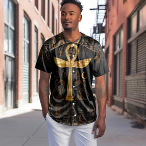 Ankh with Eye of Horus Baseball Jersey Ancient Egypt Culture