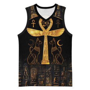 Ankh with Eye of Horus Basketball Jersey Ancient Egypt Culture LT9